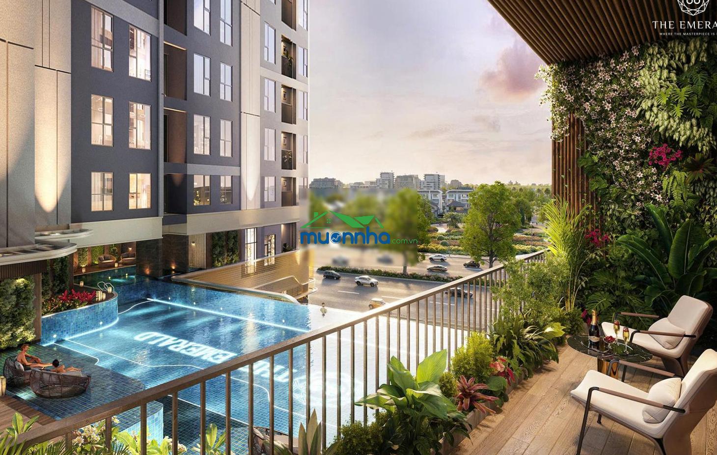 Chuyển nhượng giá tốt a09 tầng trung the emerald 68 góc đông nam, view sông sg + landmark 81