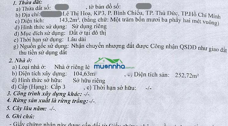 Bán nhà tại hẻm đường lê thị hoa, 6,7 tỷ có thương lượng, 143,2m2, 3 tầng, mt 4m nở hậu - 2