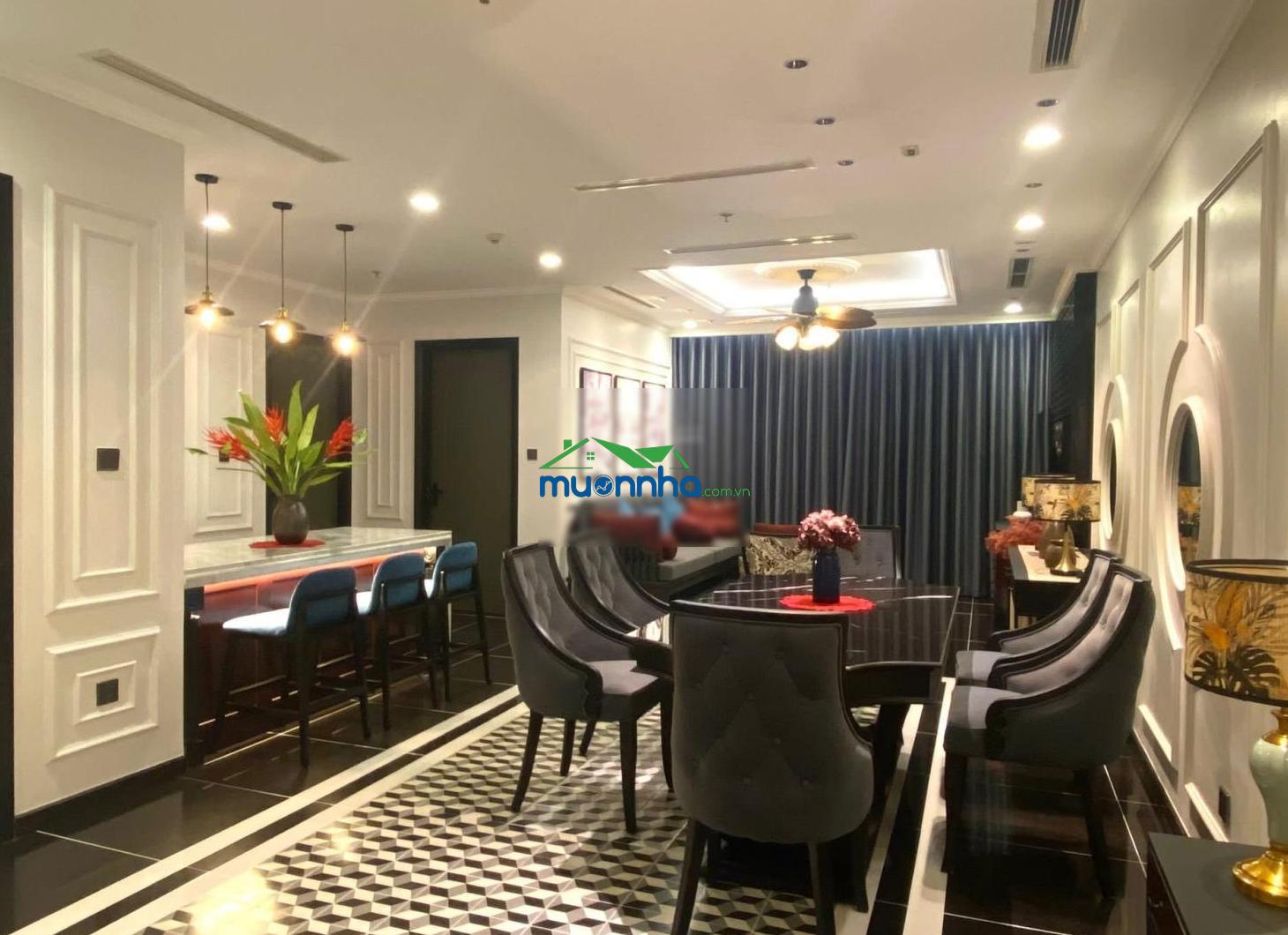 Siêu phẩm 3pn, dt 126m² - full nội thất indochine mới 100% - view công viên & landmark 81 cực đỉnh