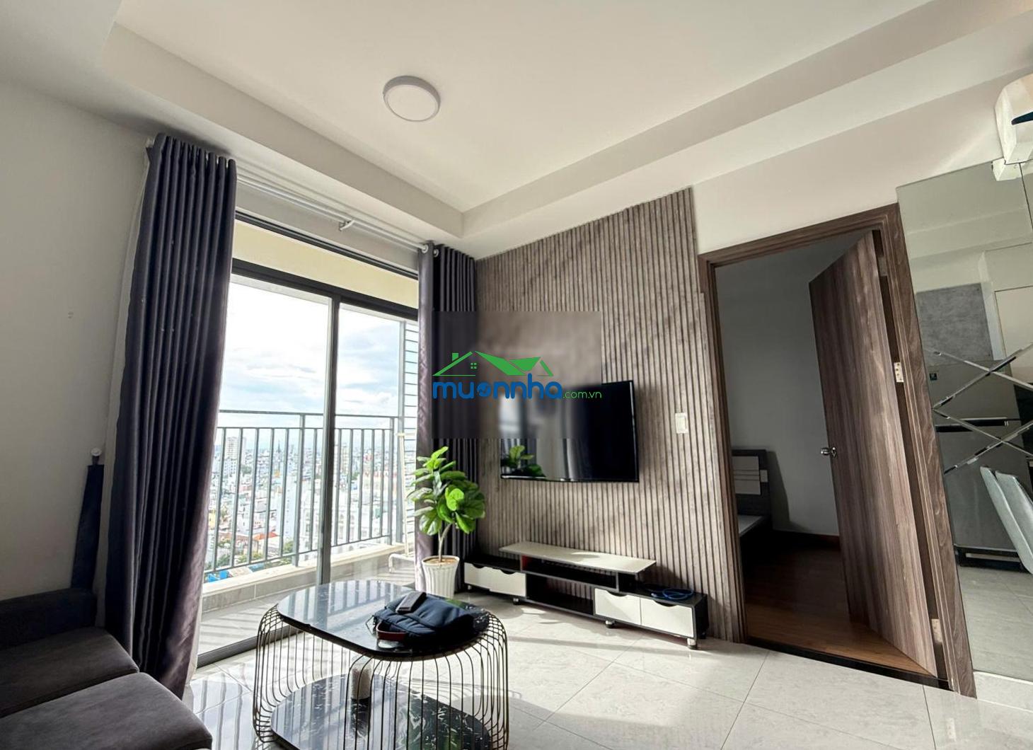 Cho thuê saigon asiana căn 2pn 2wc nội thất cơ bản rèm - ml - tl - mg - nhà đẹp ở ngay