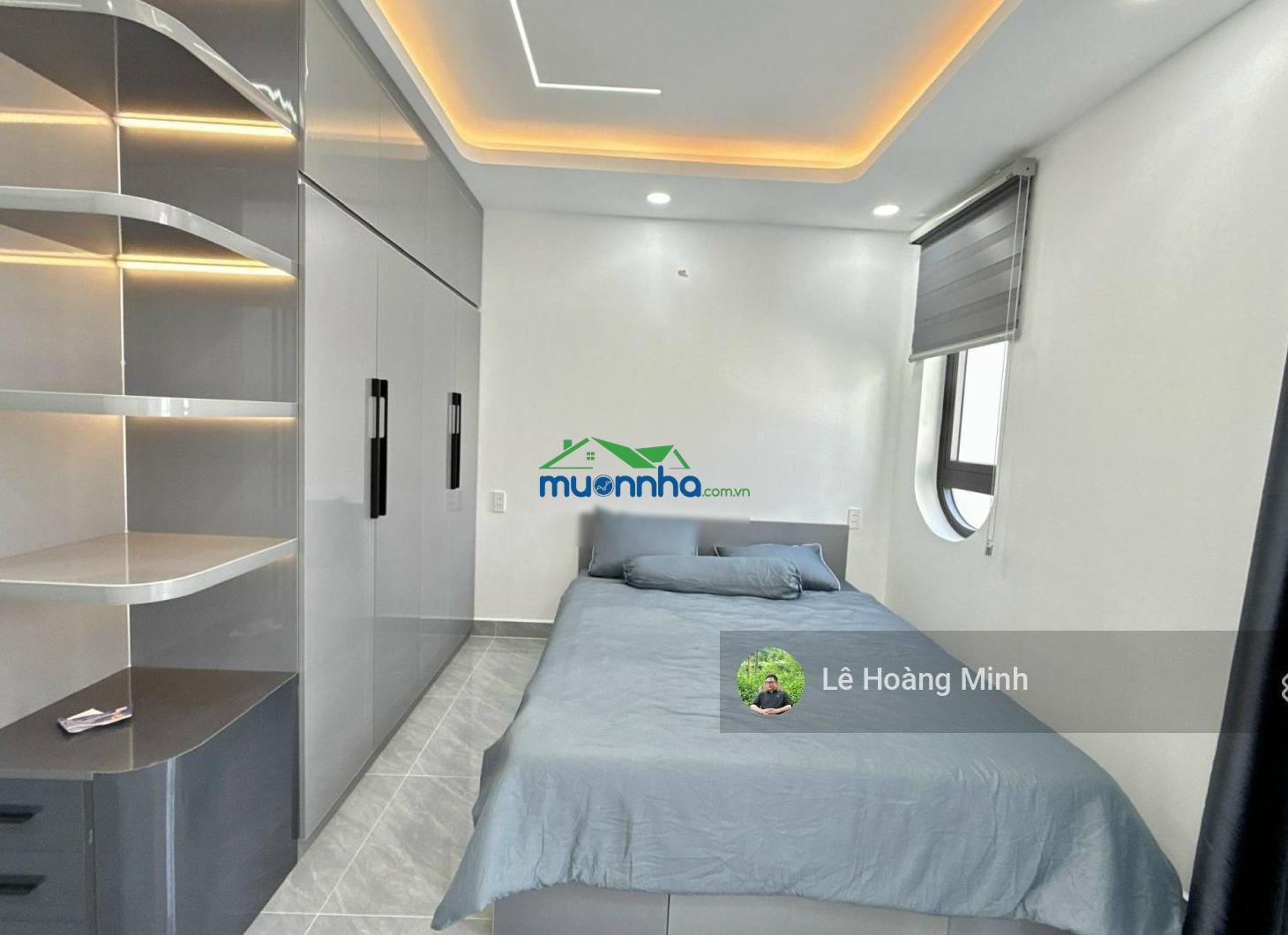 Nhà phố 4m x 15m. xây 4 tầng hẻm 6m thông lê thị riêng, sát bên trường nguyễn trung trực