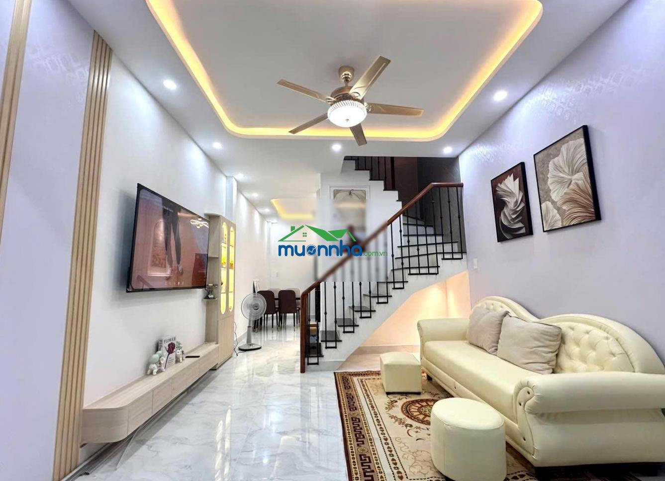 Bình thạnh - chỉ 6 tỷ 300 giảm còn 5,75tỷ tl nhà hẻm 268 nguyễn văn đậu. dt 30,9m2: 3,7m x 8,5m - 4