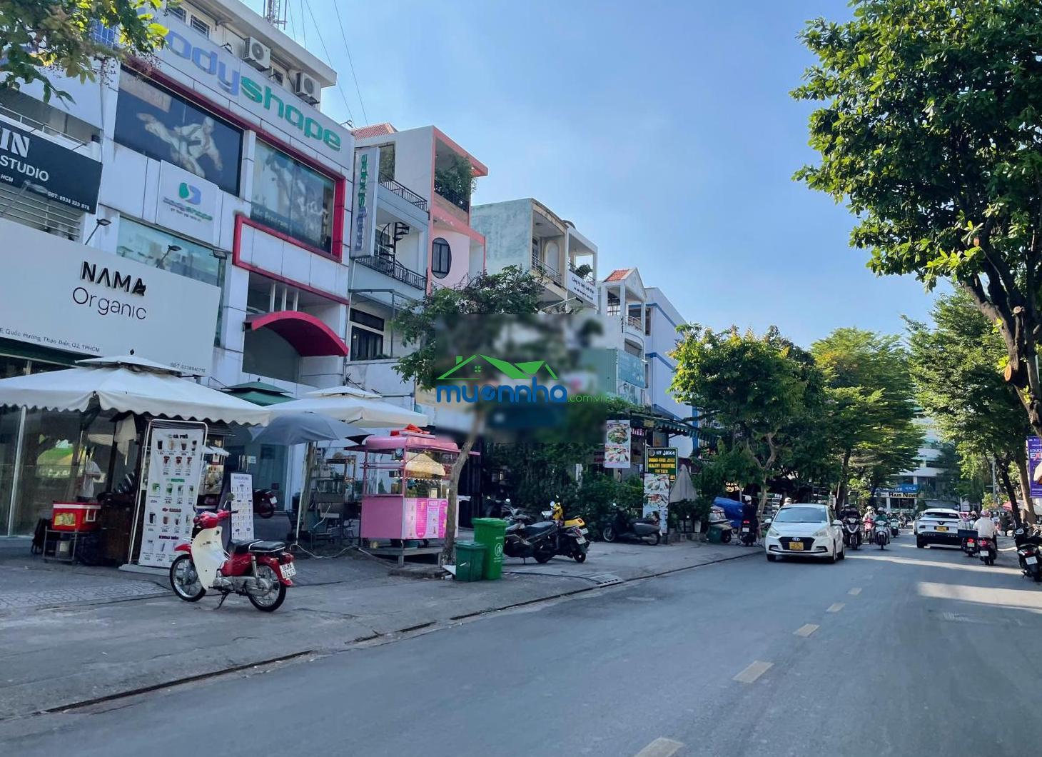 Kịch sàn! đất xây chdv 195,1m2 (8,5 x 25m) cpxd hầm 7 tầng ngay đường thảo điền. dt 540 triệu/năm