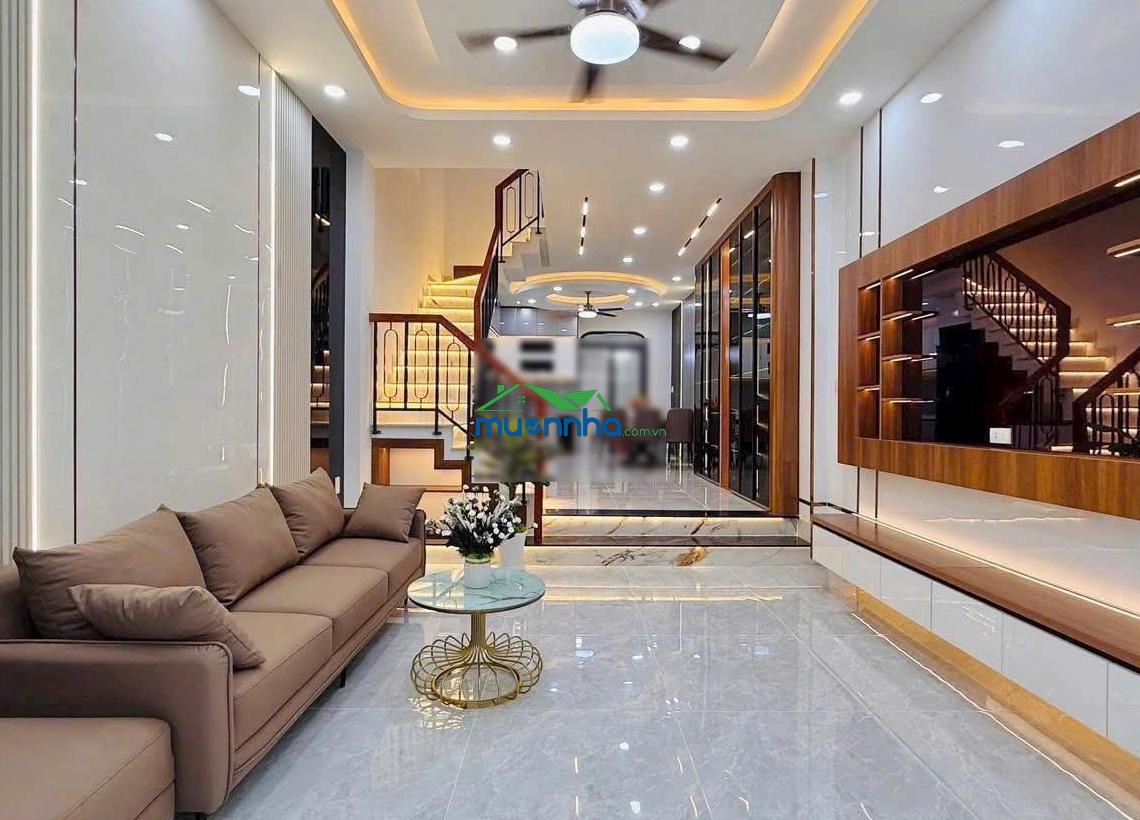Nhà 51.2m phan văn trị, bình thạnh giá 2 tỷ 350. xây 1 trệt 3 lầu, gần chợ. hẻm 5m, sổ riêng - 2