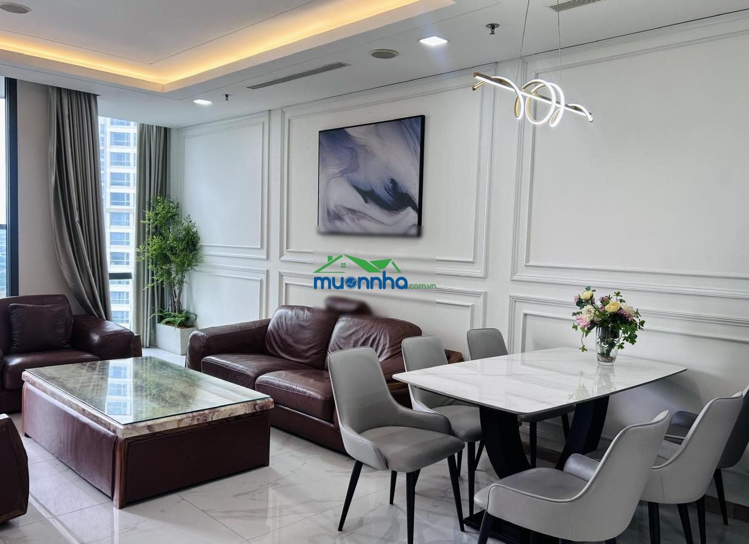 Cho thuê 4pn vòng cung vinhomes toà the landmark 81, giá 75tr dt 172m² full nội thất, lh 0397 383 *** - 4