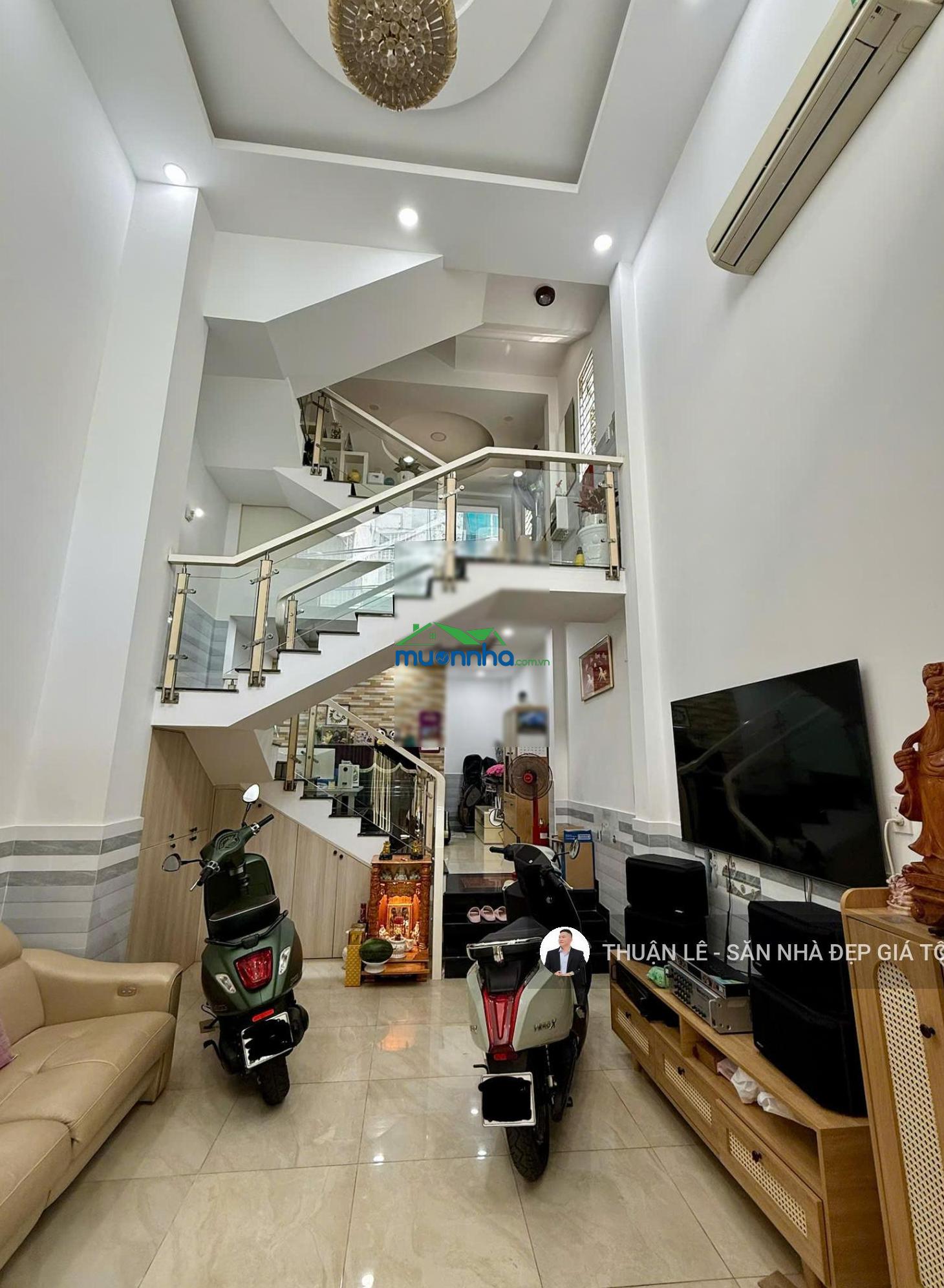 Bán nhà 2mt hxh 5,5m. khu hoàng hoa thám thông thích quảng đức (4mx12m) vuông a4. nhà 4tầng / 5pn - 4