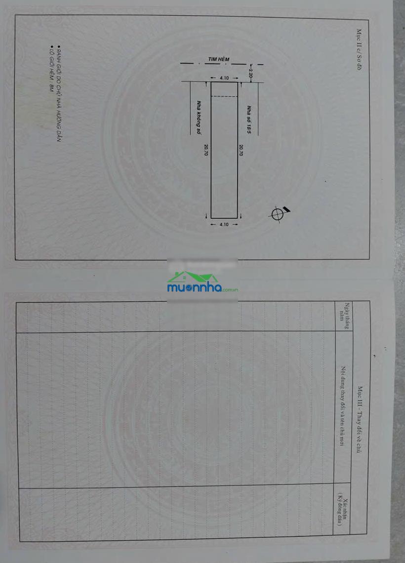 Chính chủ bán nhà - quận tân phú - đối diện công viên - khu vip - bàn cờ - phù hợp gđ công giáo - 2