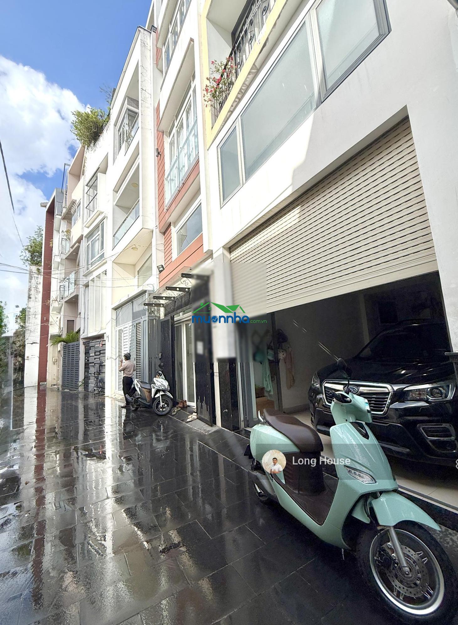 Nhà 5 tầng, 51.6m2 ngang 4m - ô tô ngủ nhà - ngay lê quang định - bạch đằng - sát bên chợ bà chiểu
