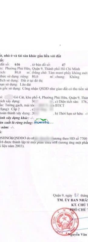 Nhà 3 tầng còn mới, mặt tiền gò cát vào 50m, hẻm ô tô tránh nhau, ngang 5,14m - 3