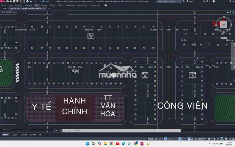 Chủ đang cần vốn, nền 140m2 daresco gần trung tâm, đối diện dãy bt