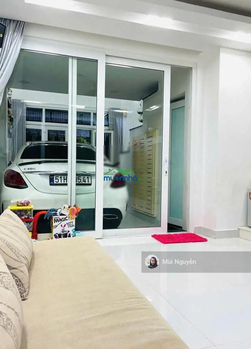 Hđt 25tr/th, gara ôtô trong nhà khu lê quang định - huỳnh đình hai, bt-dt 4,2x12m, 5 tầng - 11,9 tỷ