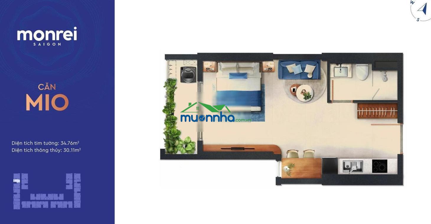 Monrei sài gòn - chuẩn sống nhật bản từ cđt misubishi corporation với 300tr sở hữu căn họ 2pn - 4