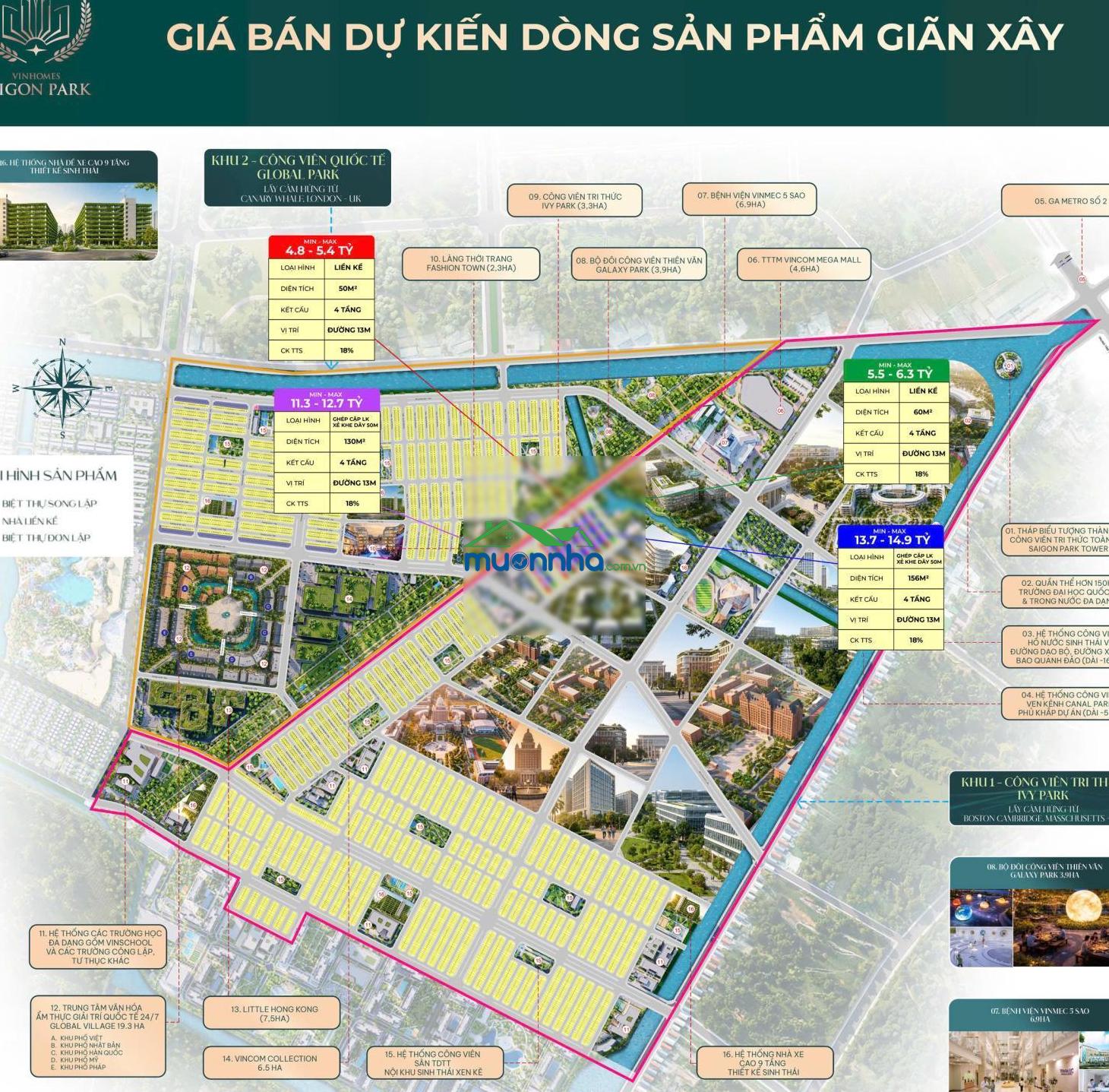 Quỹ hàng ngoại giao chiết khấu tốt nhất tại vinhomes saigon park. lh: 0855 222 ***