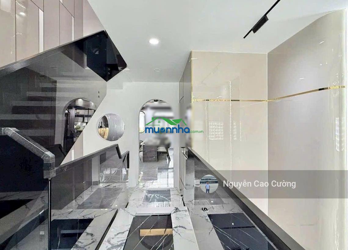 Nhà phố thiết kế đẹp, hồ cá koi trong nhà 4x18m 1 lửng 3 lầu thạnh xuân 25 - 2