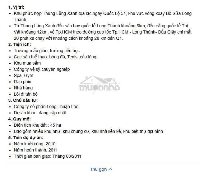 Bán đất dự án thung lũng xanh - 2