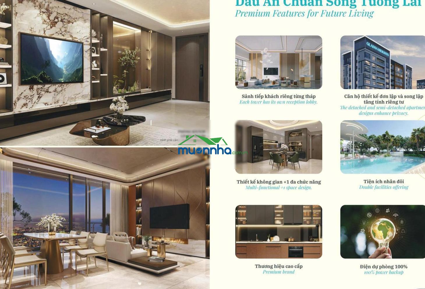 Bán căn hộ gladia heights, võ chí công, 6,5 tỷ, 72 m2, giá cực chất - 3