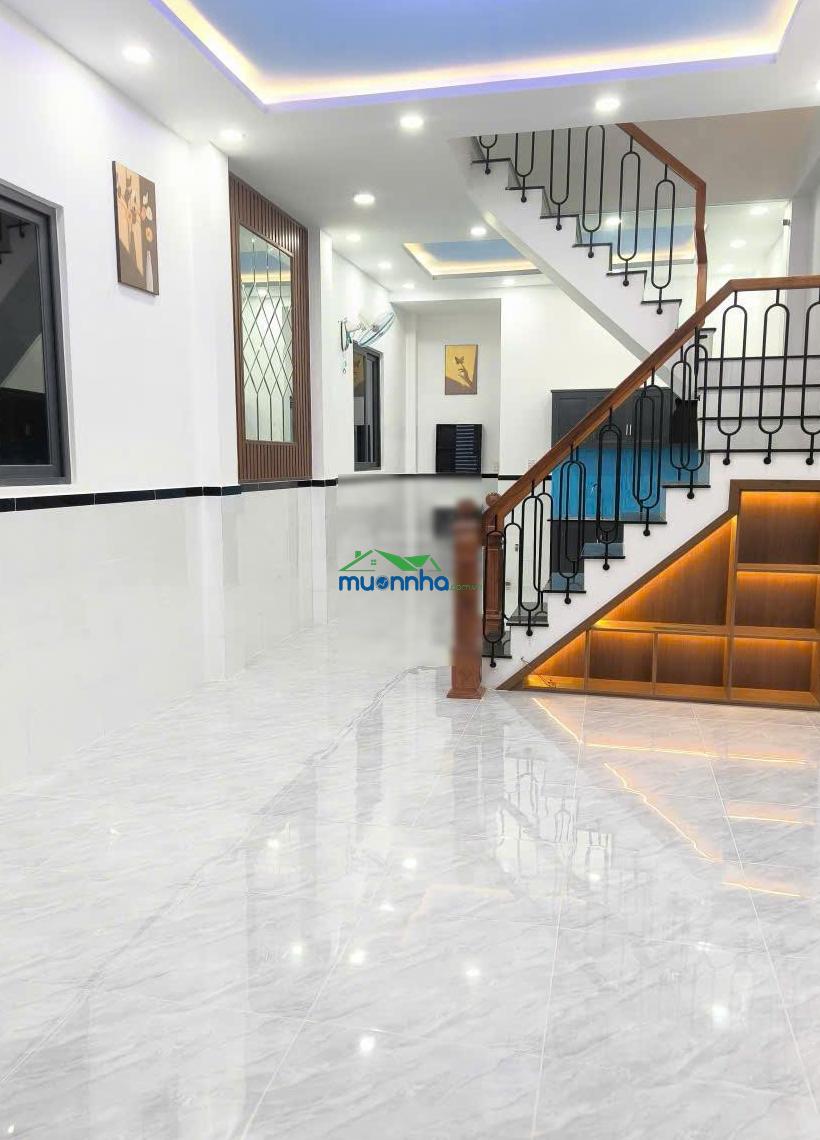 Bán nhà sổ hồng riêng mới xây 4,1m x 13m 1 trệt 1 lầu 2/ lê thị lơ, tân hiệp, hóc môn giá 3 tỷ 260 - 3