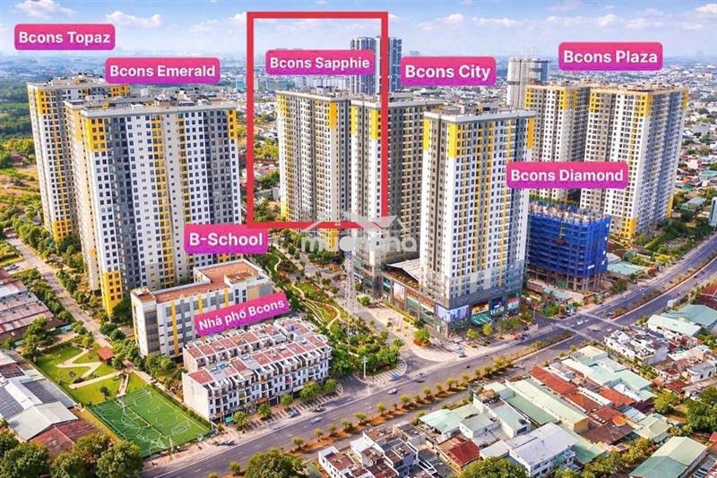 Cho thuê nhanh căn hộ bcons city dt: 51m² 2pn, 2wc giá 5,5tr/tháng