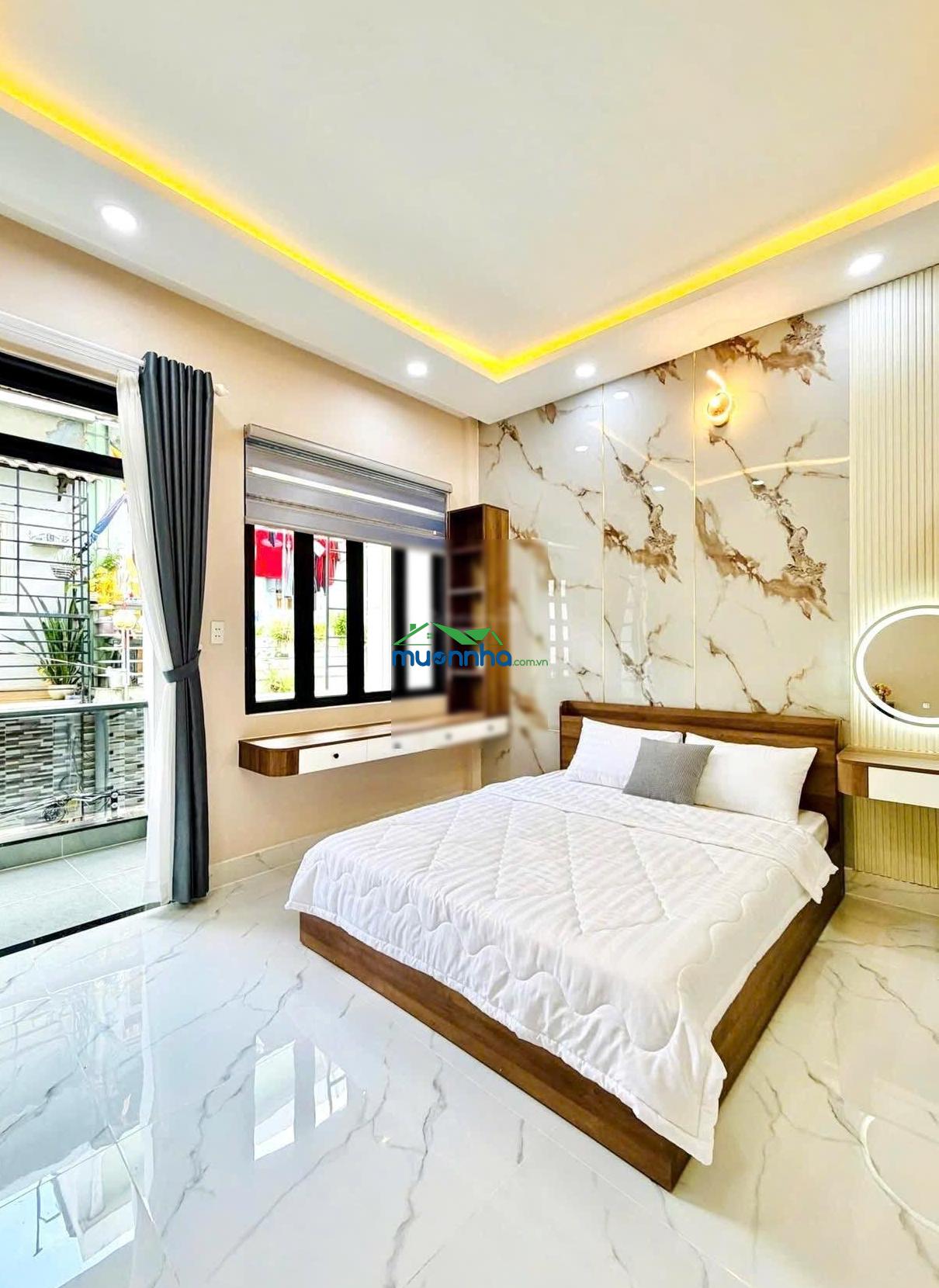 44m² hẻm 499 quang trung đối diện ubnd gv nhà mới 2 tầng - hẻm 3,5m thông giá 4 tỷ 9 tặng nội thất - 3