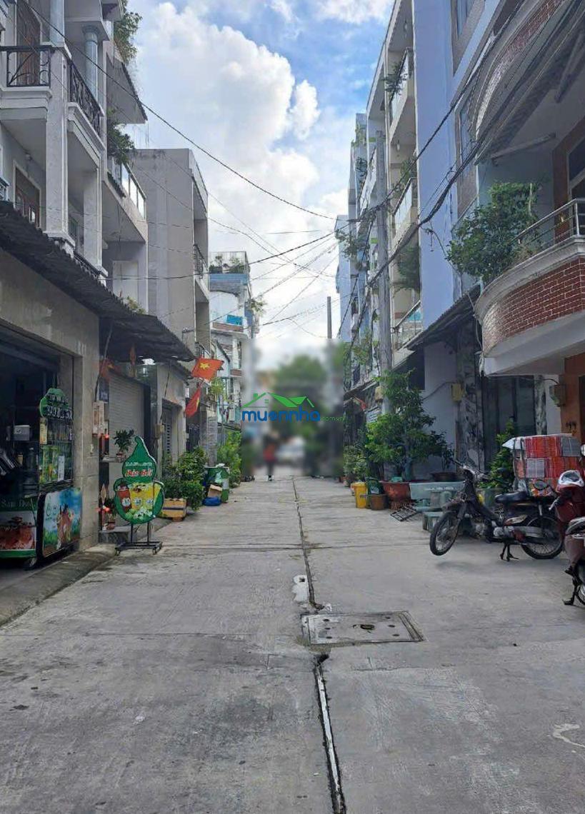 Nhà 4 tầng đúc btct hẻm 8m thông ngay lô tư giáp tân kỳ tân phú