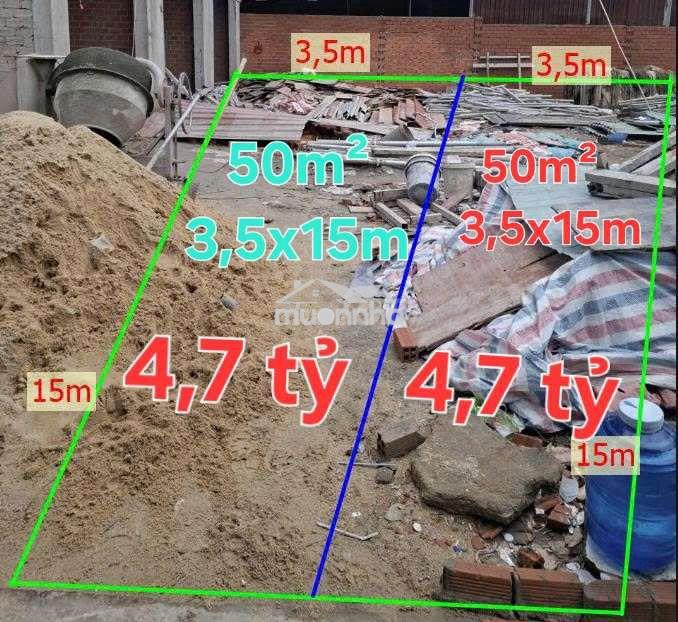 📢 2 lô thổ cư liền kề 5om²,hxh lê trọng tấn,tây thạnh - tân phú 4,7đ