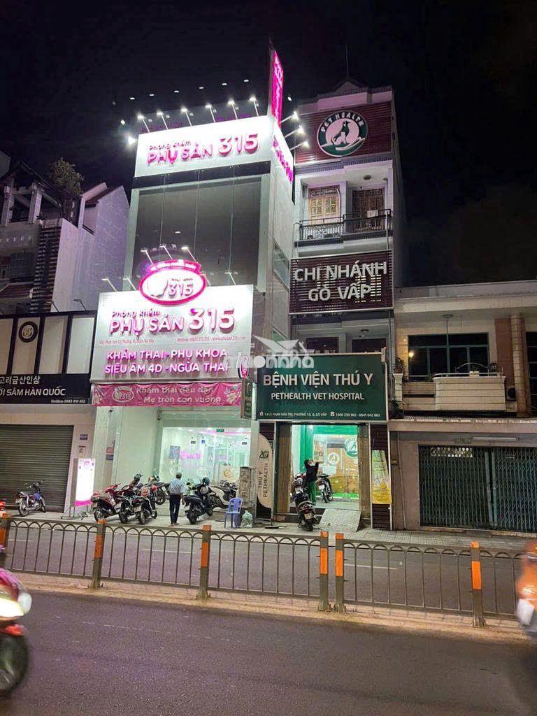 Cho thuê nhà mặt tiền kinh doanh đ.phan văn trị (trệt 2 lầu 6x25)