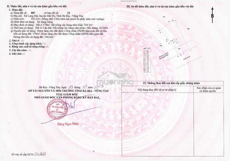 Bán ngộp  lô đất  2,9hecta tc 800m,mặt tiền qlộ 55, giá rẽ cực