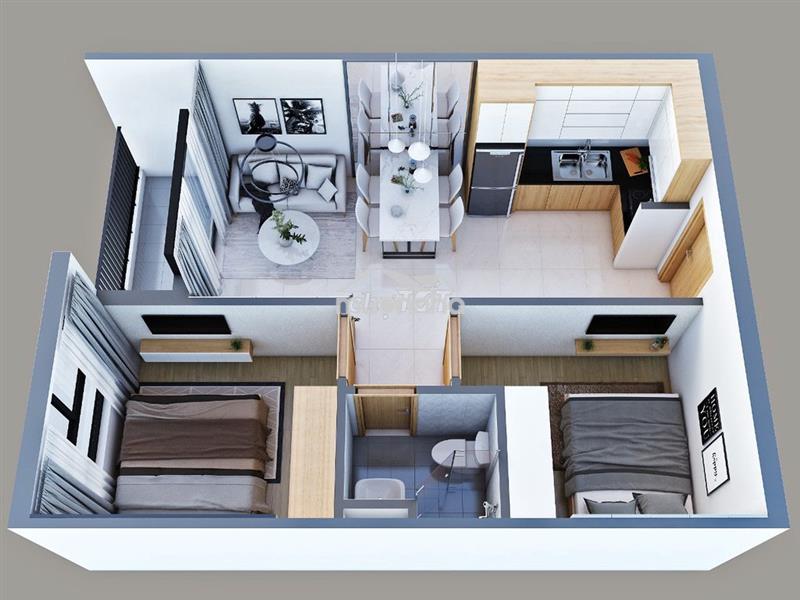 Chính chủ bán căn 2pn nhà mới giá 1,75 tỷ sổ sẵn lh ***