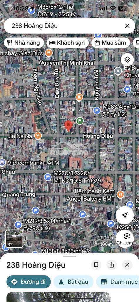Mt hoàng diệu ngang 8m giá nét