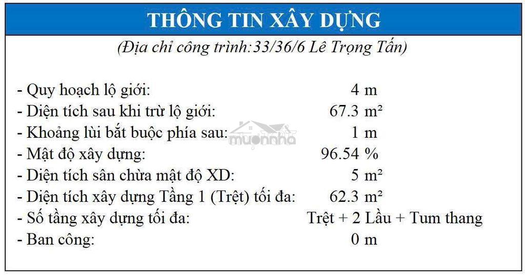 Bán dẫy nhà trọ đường lê trọng tấn ngang 5m - 2