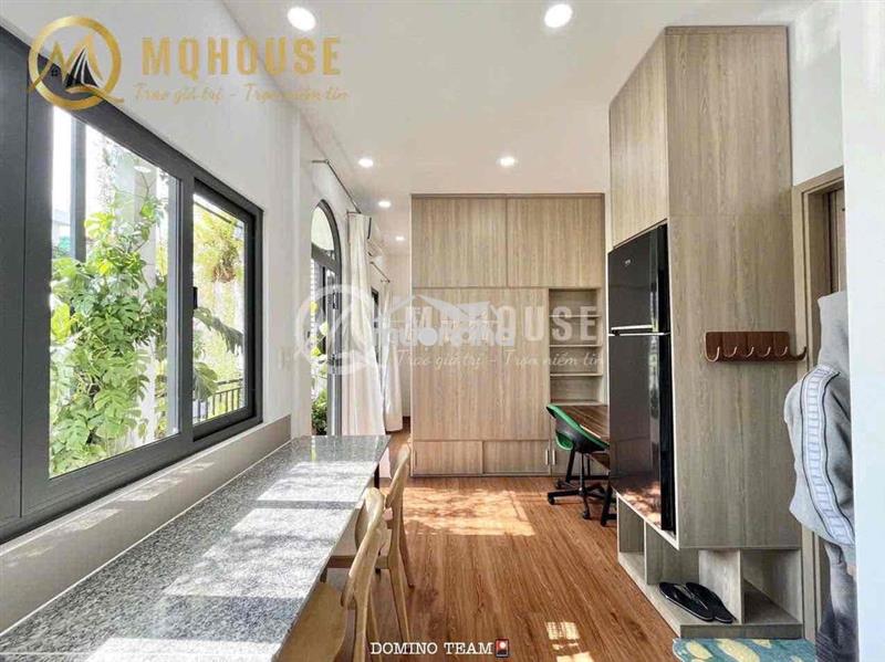 Hàng hiếm căn studio bếp xa giường🍀sân vườn cây xanh cực kì rộng rãi