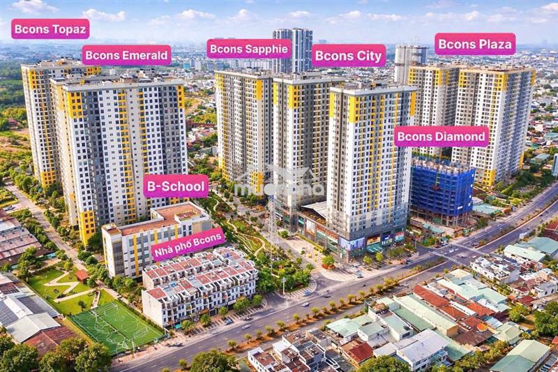 Cho thuê căn hộ bcons city, dt: 54m2 2pn,2wc giá 5,5tr/tháng 