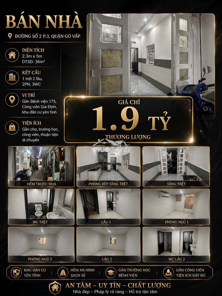 [Shr] hẻm 4m - phạm văn chiêu 17m2 1 trệt 1 lầu full nội thất - 4