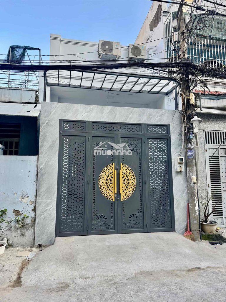 Cho thuê nhà mới hẻm 118/x phan huy ích, 4x15m 1 lửng 2pn, giá 10tr/th