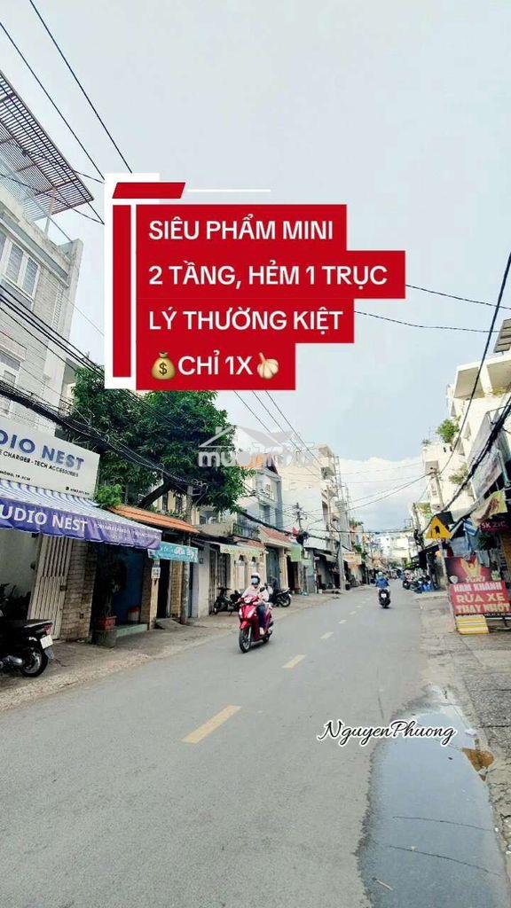 Siêu phẩm mini 2 tầng, hẻm 1 trục lý thường kiệt
