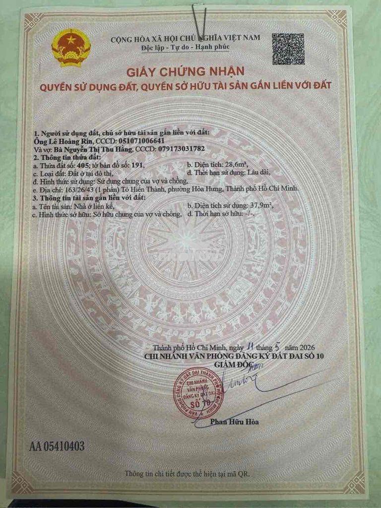 Bán nhà, q.10, tô hiến thành