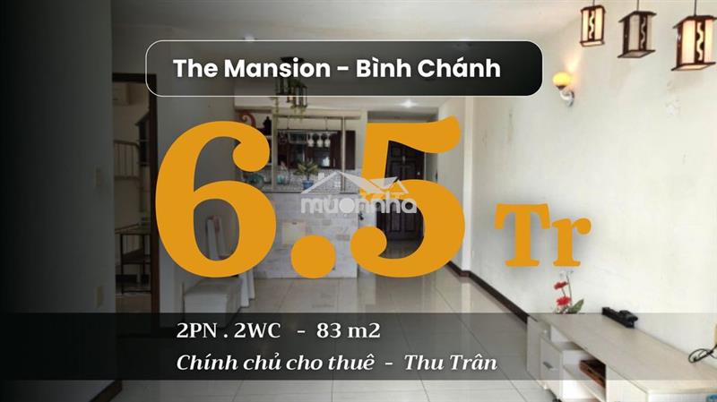 CHÍNH CHỦ CHO THUÊ CĂN HỘ THE MANSION 2PN 2WC - GIÁ 6TR5