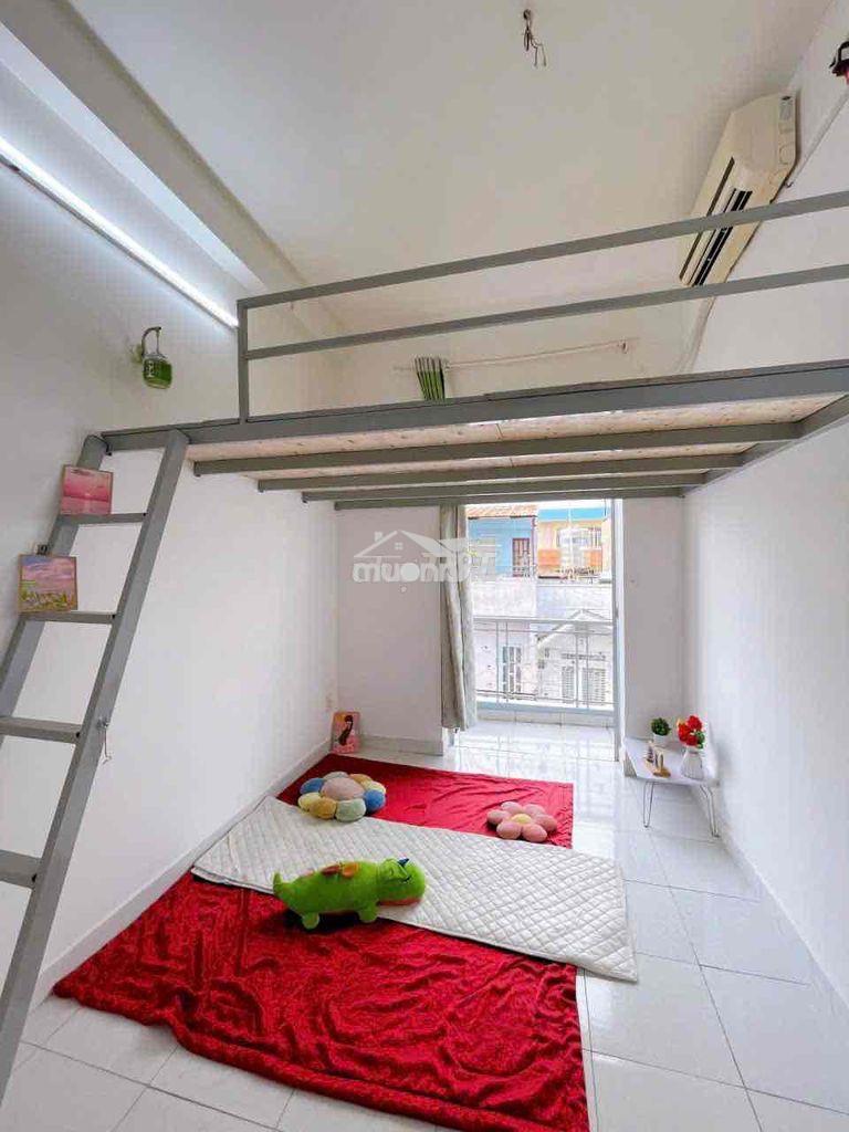 Cho thuê phòng có gác bancol giá rẻ gần lê văn quới đầy đủ tiện nghi