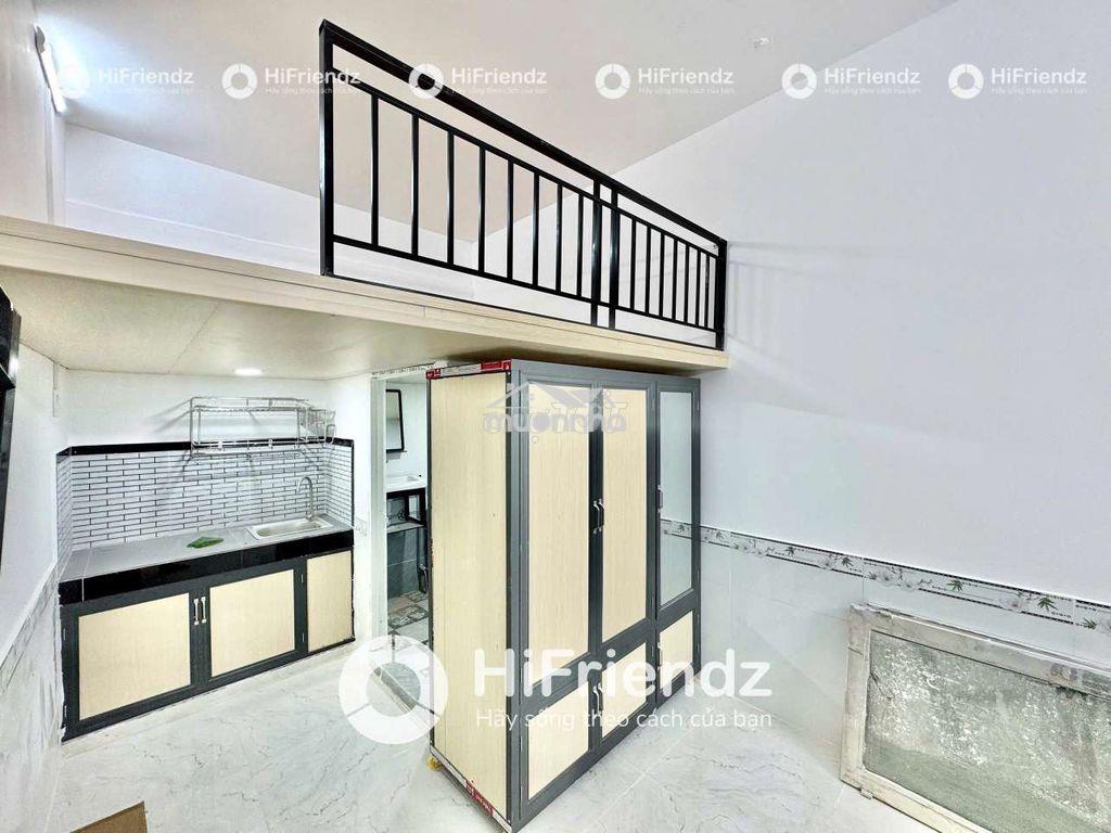 Căn hộ có gác mới xây, sẵn máy lạnh, thang máy, bảo vệ ngay cv phú lâm - 4