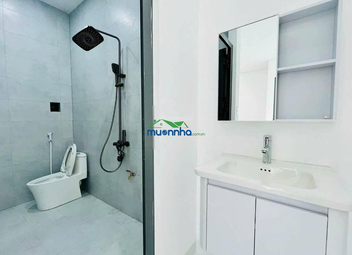 Nhà đẹp 1 trệt 1 lầu 2pn, 2wc kiên cố, dt: 5x30 150m2 tại trần tử bình, chỉ 1,15 tỷ, sổ hồng riêng