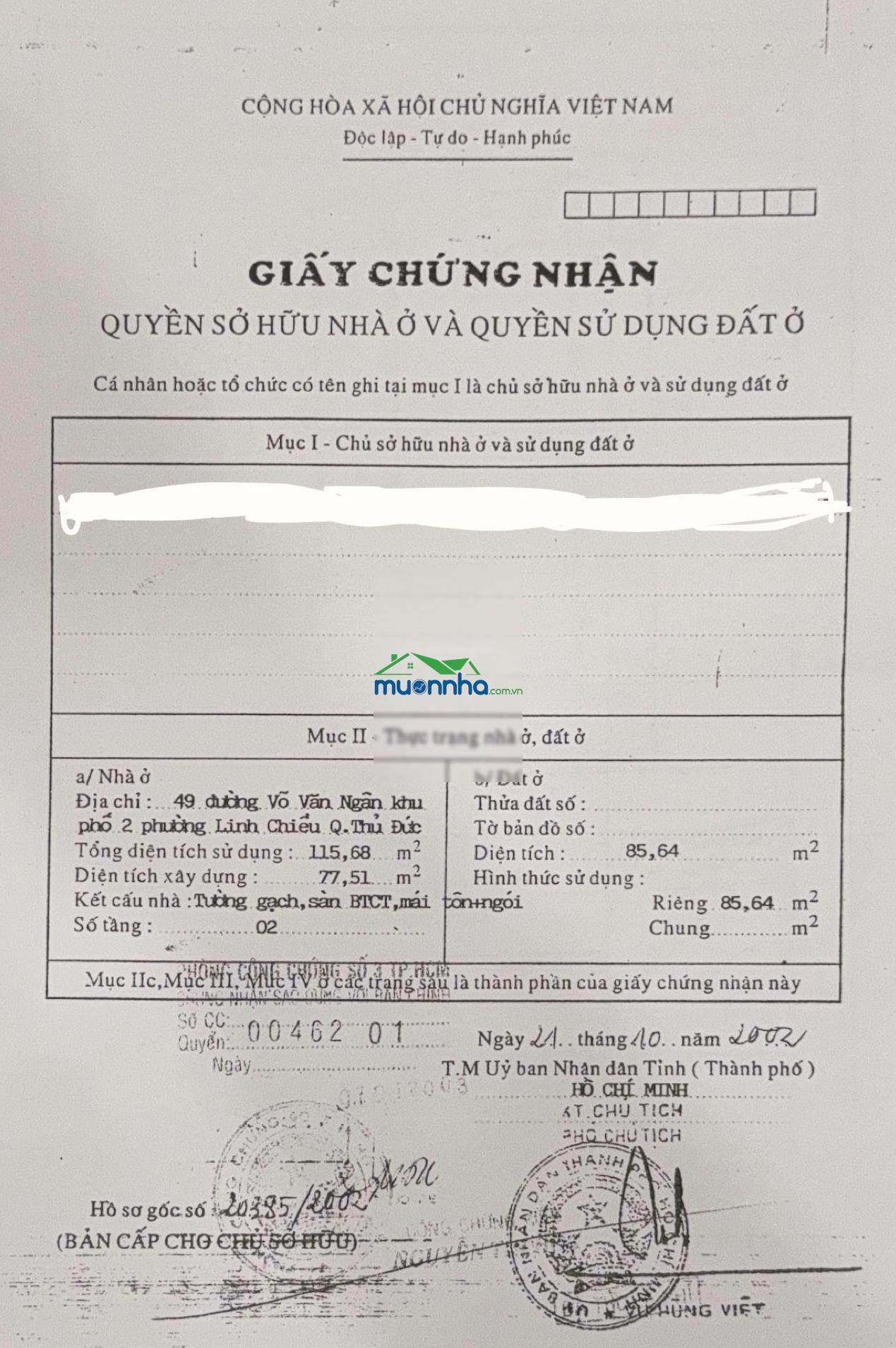 Chủ gửi bán nhà võ văn ngân đang cho thuê 61tr/tháng - 4