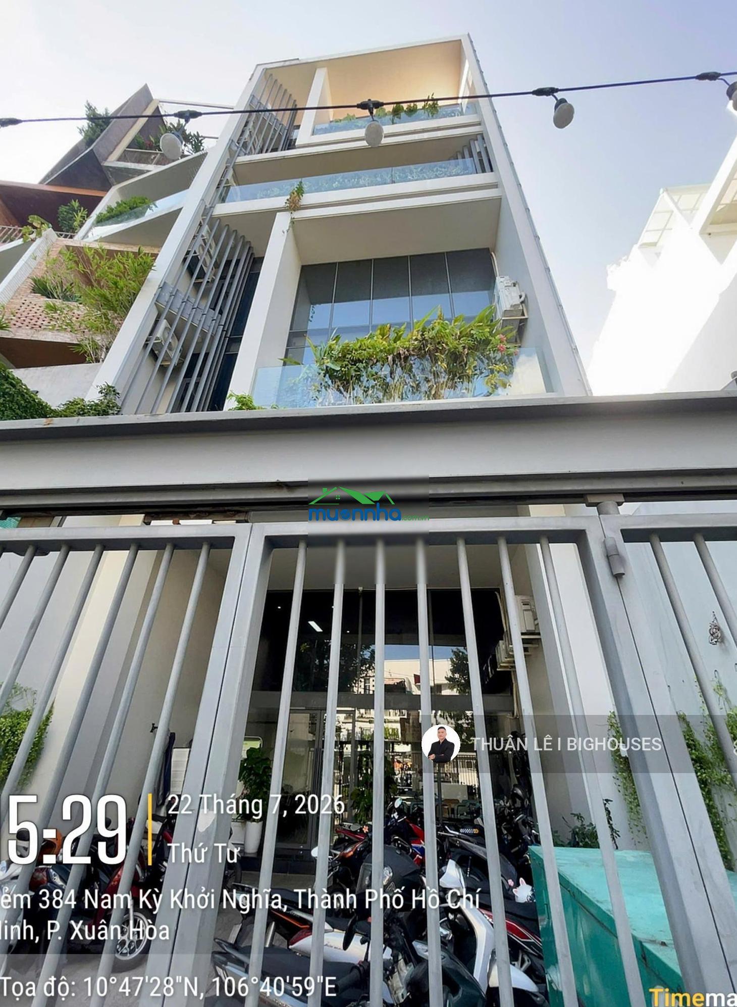 Bán tòa văn phòng (7,6mx20m~700m2 sàn) - hẻm 8m nam kỳ khởi nghĩa, quận 3. sẵn hđt: 130 triệu/tháng - 2