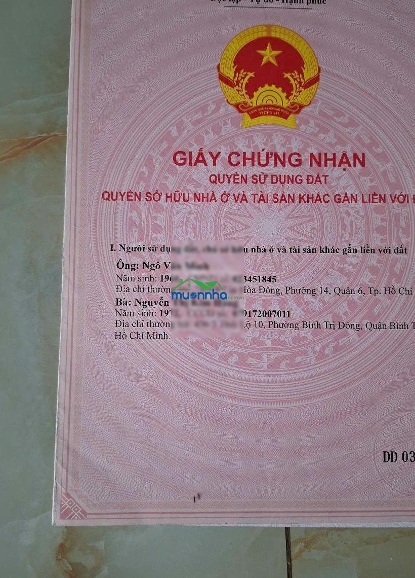 Chính chủ bán nhà hẻm q. bt gần tên lửa 124,2m giá 5,4 tỷ 12,5x9 8pn lh mình xem nhà 0901 600 *** phi - 2