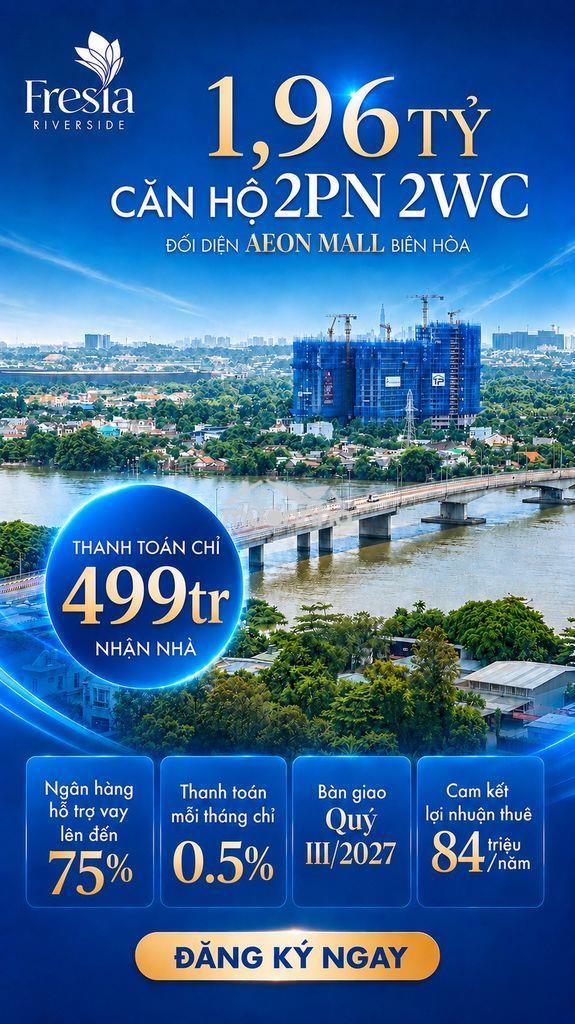 Căn hộ fresia riverside, giá chỉ từ 1,96 tỷ/căn, quý 4/2027 nhận nhà - 2