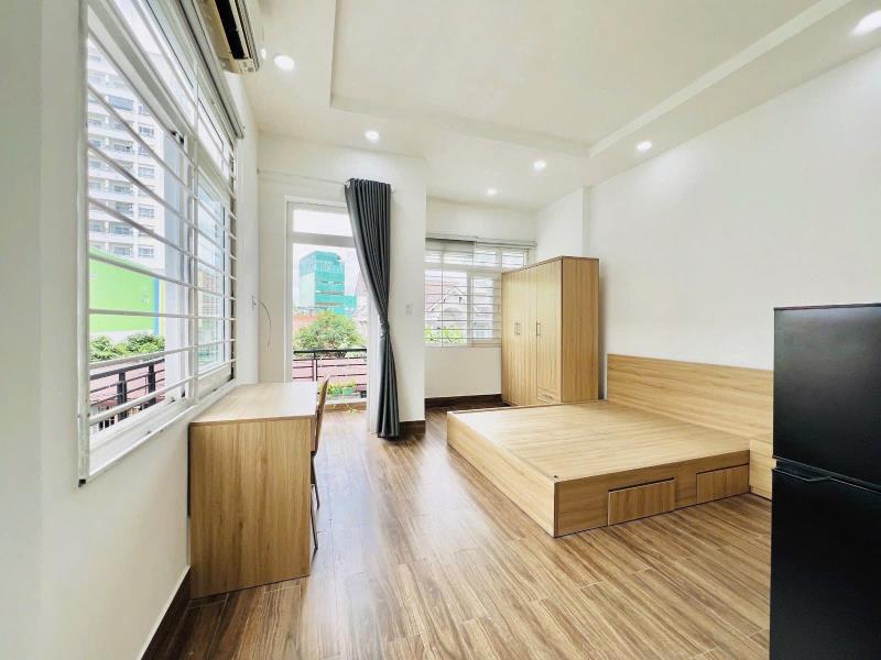 Studio ban công đi bộ tới đại học hutech, ngoại thương, gtvt, đường d5, nguyễn gia trí, ngã tư hàng xanh - 3
