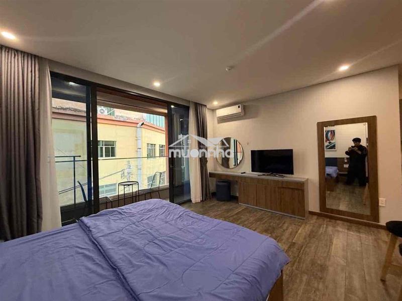 Studio ban công 45m2 full nội thất nhà mới 100% ngay bờ kè hoàng sa