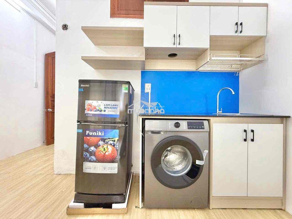Cho thuê 2pn full nội thất, dt 40m2 có giặt riêng cách hàng xanh 5p - 4