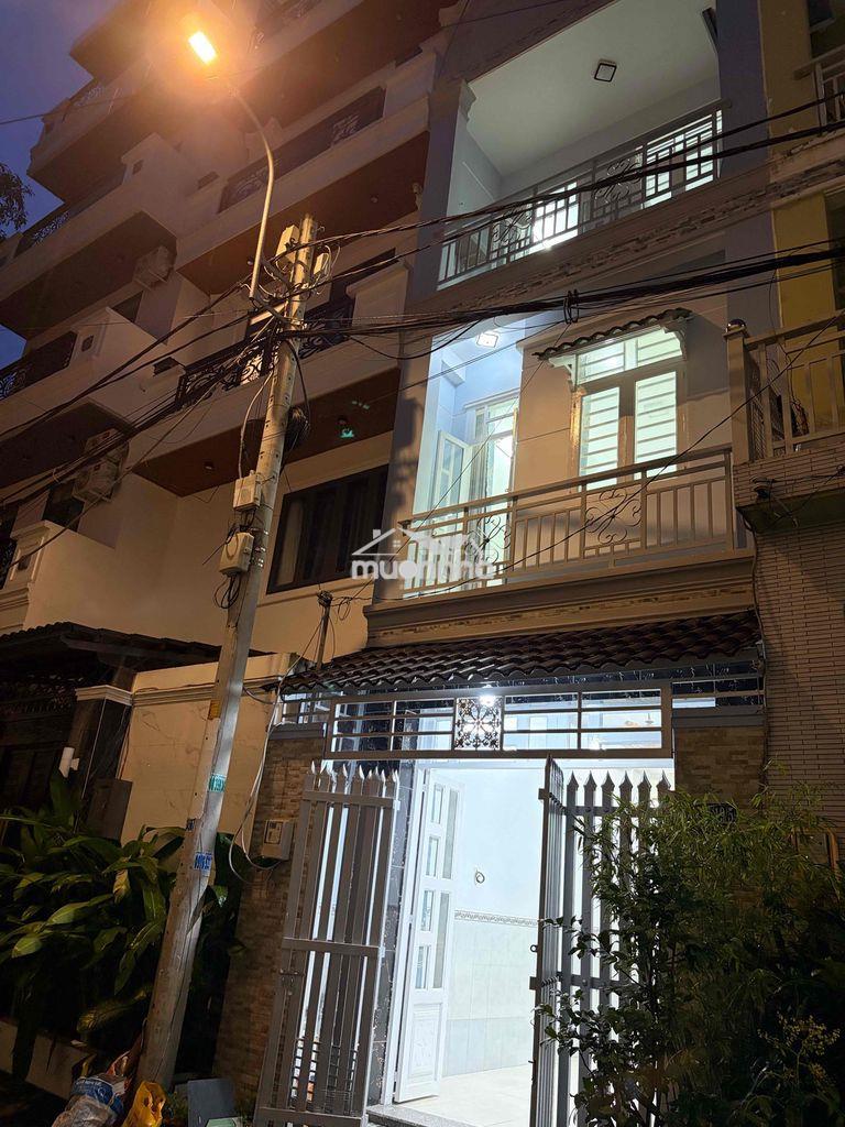 Nhà mới 4 phòng 8 triệu 3.4x10.5m hẻm ô tô gần bệnh viện nhà bè - 2