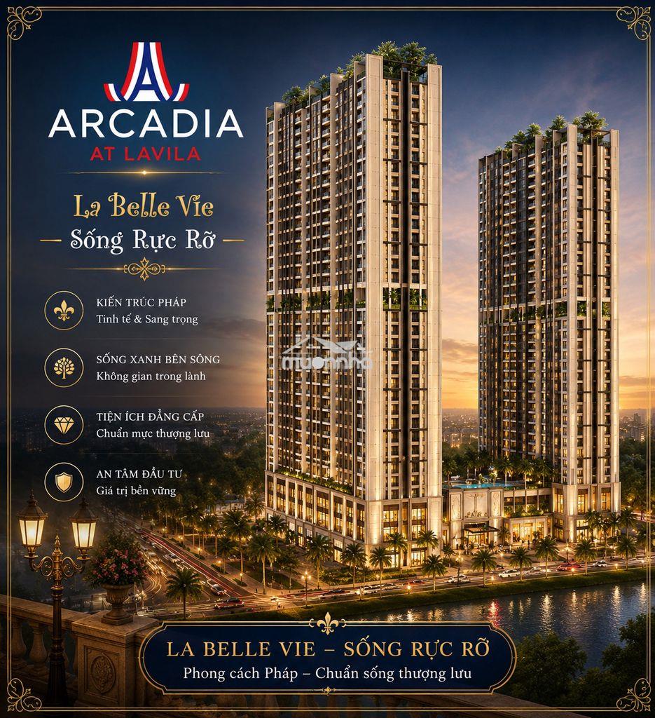 76m2 - giá 6.76 tỷ nội thất cơ bản - 3pn2wc arcadia nguyễn hữu thọ - 2