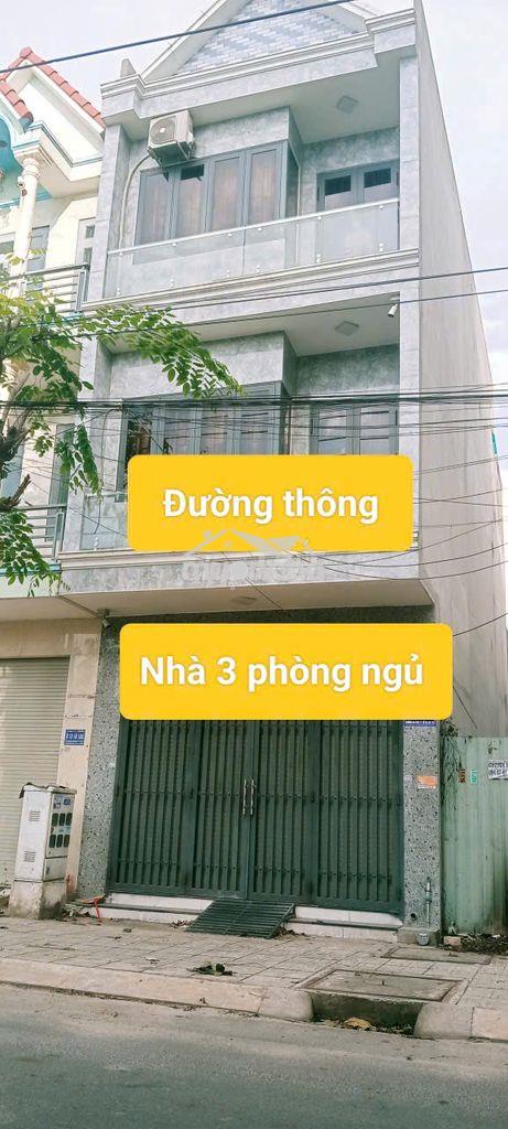 Cho thuê nhà 1 trệt 2 lầu an phú - thuận an 3 phòng ngủ đường thông